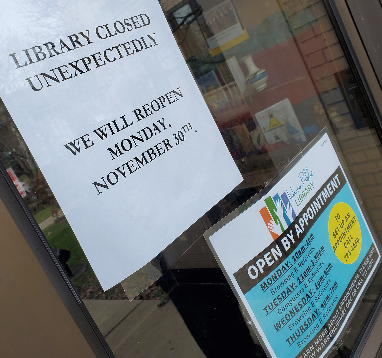 Public library closes after staff member tests positive for COVID